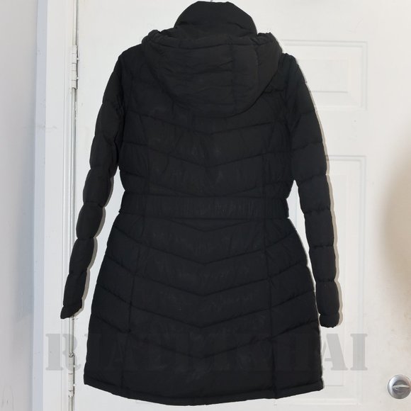 BLACK NWT Ladies' Belted Puffer Jacket Tommy Hilfiger - Picture 13 of 16